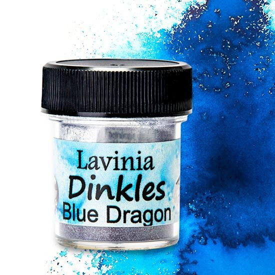 LAVINIA STAMPS DINKLES INK POWDER BLUE DRAGON - DKL02