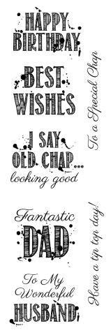 WOODWARE CLEAR STAMPS OLD CHAP - FRS367