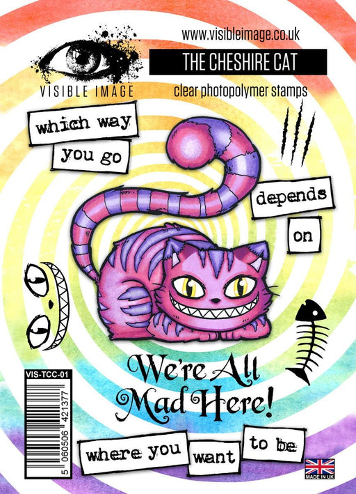 VISIBLE IMAGE PHOTOPOLYMER STAMP THE CHESHIRE CAT - VIS-TCC-01