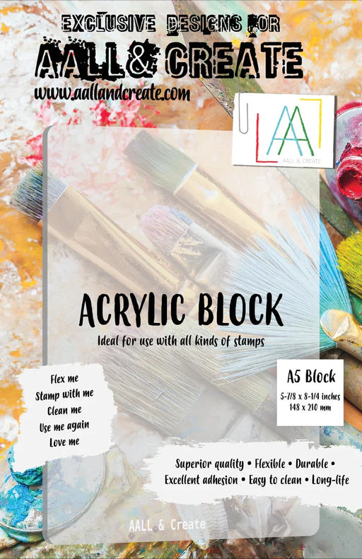 AALL & CREATE A5 ACRYLIC BLOCK - A5 BLOCK