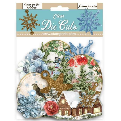 STAMPERIA CLEAR DIE CUTS- ROMANTIC HOME FOR THE HOLIDAYS - DFLDCP30