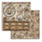 STAMPERIA 12X12 PAPER DOUBLE FACE -COFFEE AND CHOCOLATE CLOC - SBB969