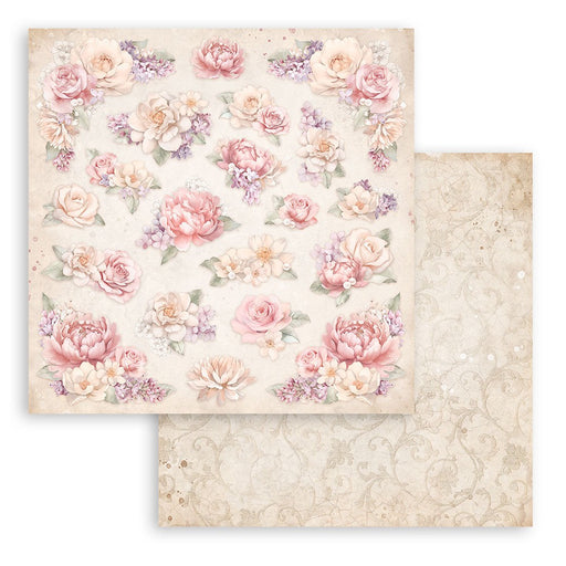 STAMPERIA 12X12 PAPER DOUBLE FACE - ROMANCE FOREVER FLORAL P - SBB975