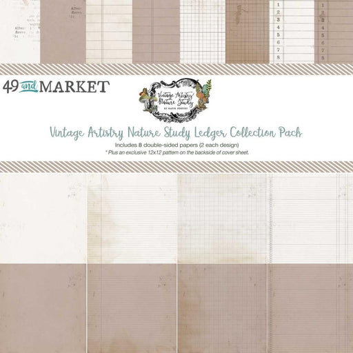 49 AND MARKET VINTAGE ARTISTRY NATURE STUDY 12X12 PAPER PAD - NS-41671