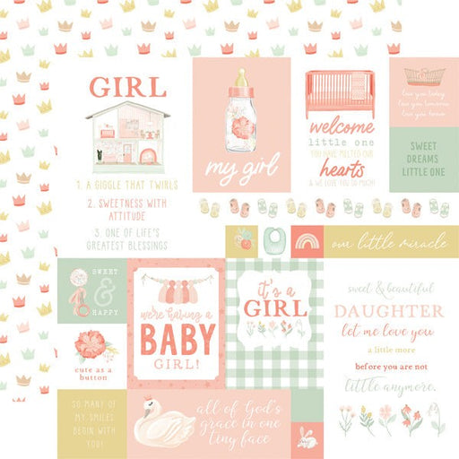 ECHO PARK 12X12 ITS A GIRL MULTI JOURNALING CARDS - IAG277005