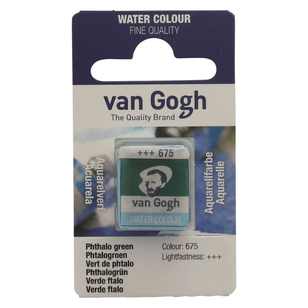 VAN GOGH WATER COLOUR PAN PHTHALO GREEN - VGP675