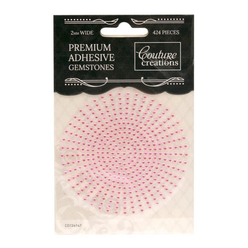 COUTURE CREATIONS 2MM RHINESTONES PINK LACE - CO724147