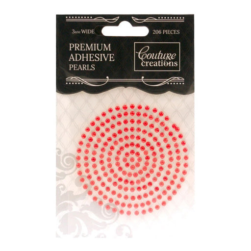 COUTURE CREATIONS 3MM PEARLS RED - CO724636