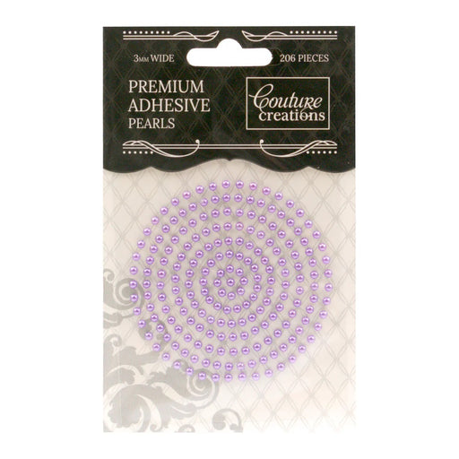 COUTURE CREATIONS 3MM PEARLS PETUNIA PURPLE - CO724640