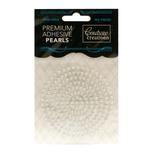 COUTURE CREATIONS 3MM PEARLS SILVER - CO724643