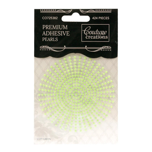 COUTURE CREATIONS 2MM PEARLS SOFT GREEN- CO725382