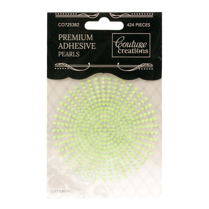 COUTURE CREATIONS 2MM PEARLS SOFT GREEN- CO725382