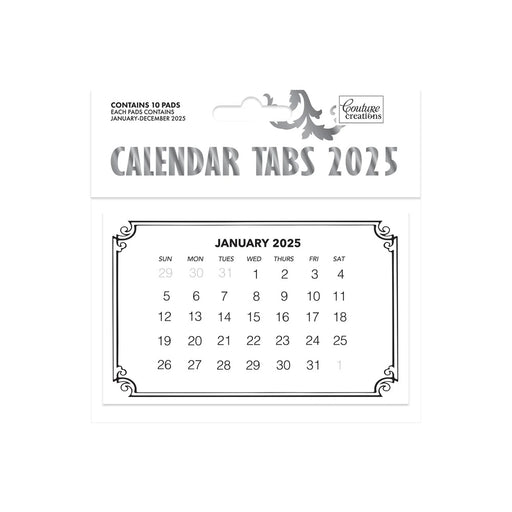 COUTURE CRAETIONS CALENDER TABS 2025 - CO729215