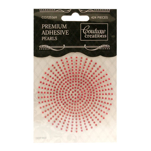 COUTURE CREATIONS 2MM PEARLS DEEP RED - CO725369