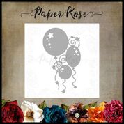 PAPER ROSE DIE  BUNCH OF BALLOONS