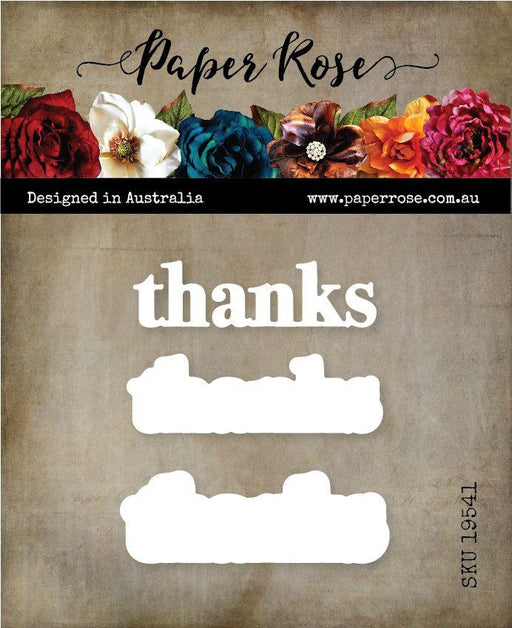 PAPER ROSE DIE THANKS CHUNKY - 19541
