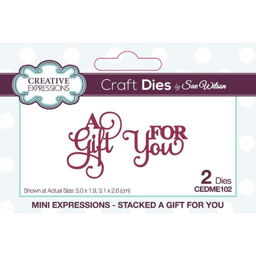 CREATIVE EXPR SUE WILSON MINI EXPRESSIONS STACKED A GIFT - CEDME102