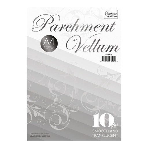 COUTURE CREATIONS A4 VELLUM 10 SHEETS - CO727863