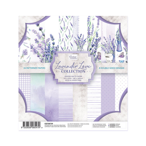 COUTURE CREATIONS LAVENDER LOVE 6.5 X 6.5 COLLECTION PAD - CO728739