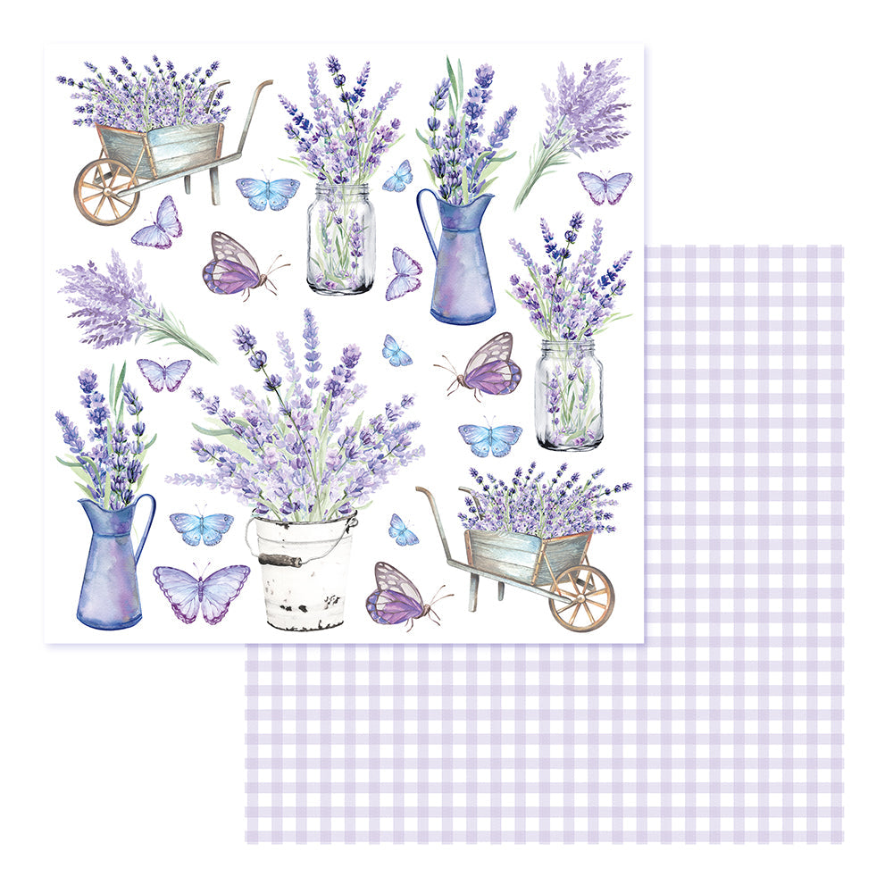 COUTURE CREATIONS LAVENDER LOVE 12 X 12 PAPER 08 - CO728747