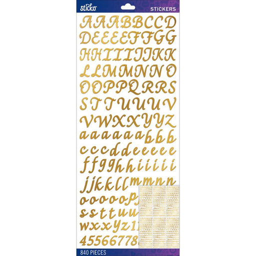 STICKO GOLD FOIL SCRIPT VALUE PACK - E5290151