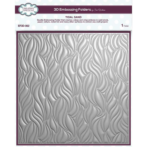CREATIVE EXPRESSIONS TIDAL SAND 8 IN X 8 IN 3D EMBOSSING FOL - EF3D-062