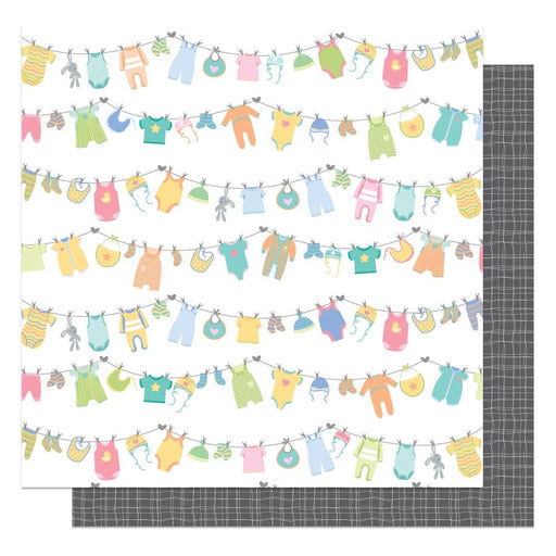 PHOTOPLAY PAPER 12 X 12 HUSH LITTLE BABY LAUNDRY DAY - HLB3203