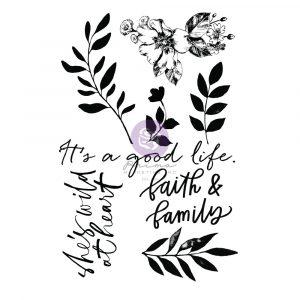 PRIMA WATERCOLOR FLORAL CLEAR STAMP - P651466