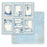 STAMPERIA 12X12 PAPER DOUBLE FACE- BLUE LAND CARDS - SBB939