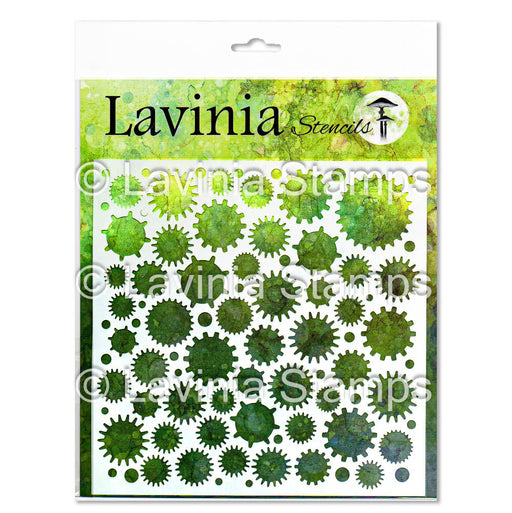 LAVINIA STENCILS 8 X 8 COGS - ST038