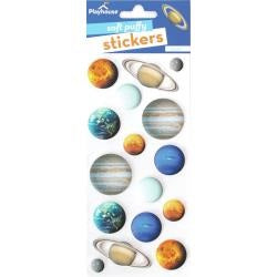 PLAYHOUSE 3D SOFT PUFFY STICKERS PLANETS - STP7010