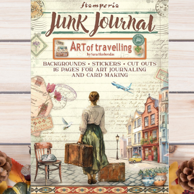 Stamperia Art of Travelling Junk Journal Stickers, Cut-Outs and Backgrounds: A Refined Approach to Creative Memory Keeping