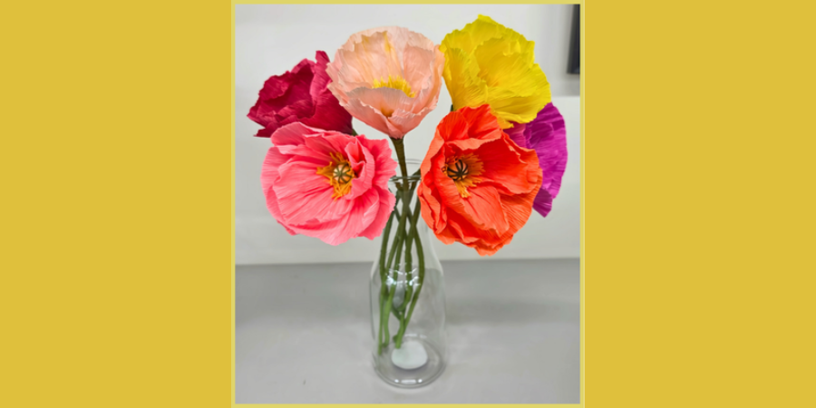 Italian Crepe Paper Poppies – With Kelley Anne Mackay