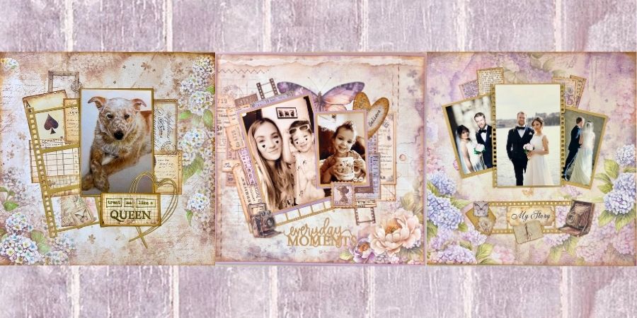 STAMPERIA Quiet Days Collection - Scrapbooking Class with Lynn Good