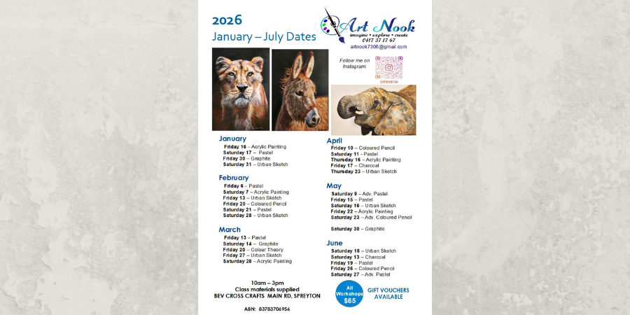 ART NOOK - January – July Program 2026