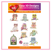 3D Diecuts and Toppers > Hearty Crafts 3D Toppers