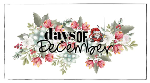 Uniquely Creative > Days of December — Bevs Cross Crafts
