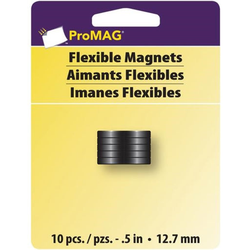 PROMAG FLEXIABLE MAGNETS 10 PC 12.7MM - 12356