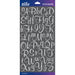 STICKO STICKERS ALPHABET WHITE GLITTER SCRIPT SMALL - 52-90109