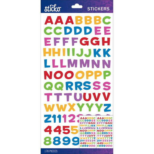 ALPHABET STICKERS MULTI METALLIC - 52-90134
