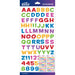 ALPHABET STICKERS MULTI METALLIC - 52-90134