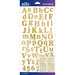 ALPHABET STICKERS GOLD FOIL -52-90143