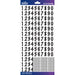 STICKO STICKERS NUMBERS BLACK DOT MEDIUM - 52-90156