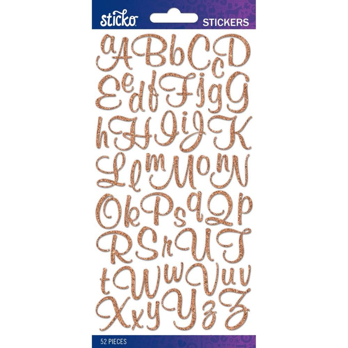 STICKO STICKERS SMALL SCRIPT COPPER - 52-90284