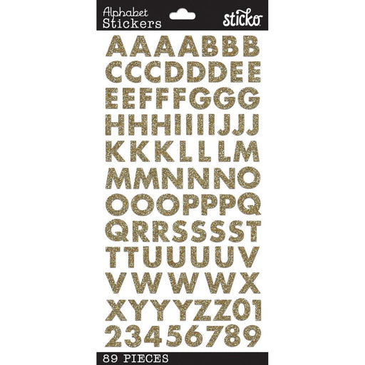 ALPHABET STICKERS GOLD FUTURA - 52-38373
