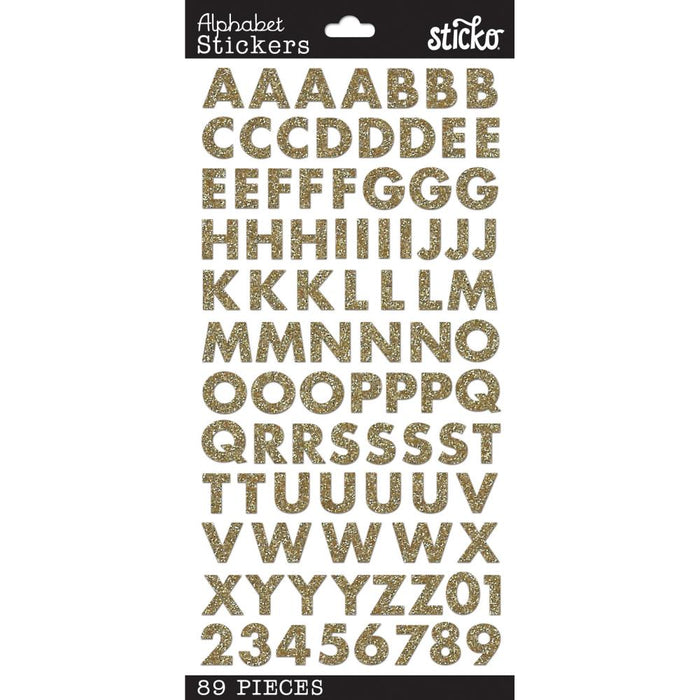 ALPHABET STICKERS GOLD FUTURA - 52-38373