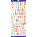 STICKO STICKERS ALPHABET PASTEL ROUNDED GLITTER - 52-90255