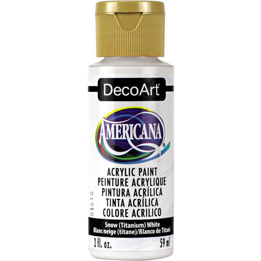 DECOART AMERICANA  ACRYLIC PAINT 2OZ SNOW WHITE DA01