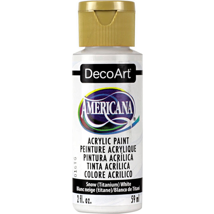DECOART AMERICANA  ACRYLIC PAINT 2OZ SNOW WHITE DA01