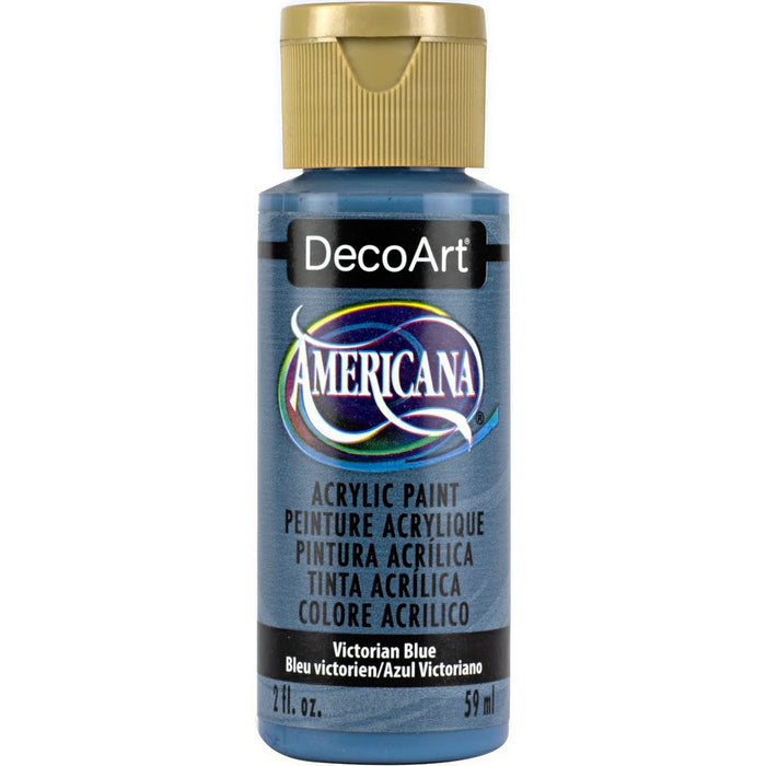 DECOART AMERICANA ACRYLIC PAINT 2OZ -VICTORIAN BLUE - DA039
